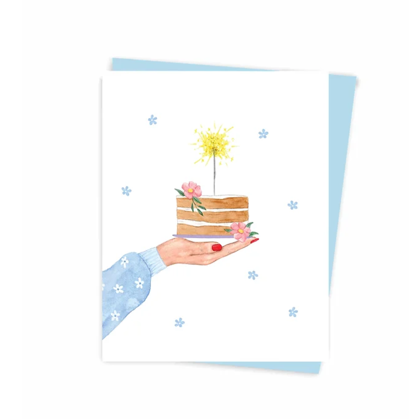 Greeting card - Festive cake