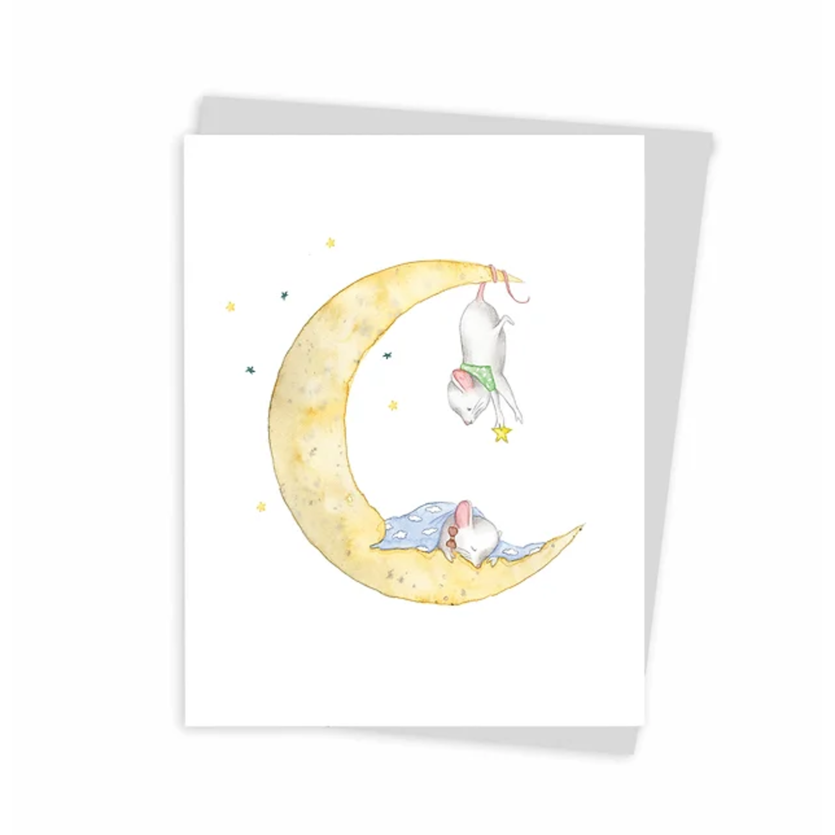 Greeting card - In the moon