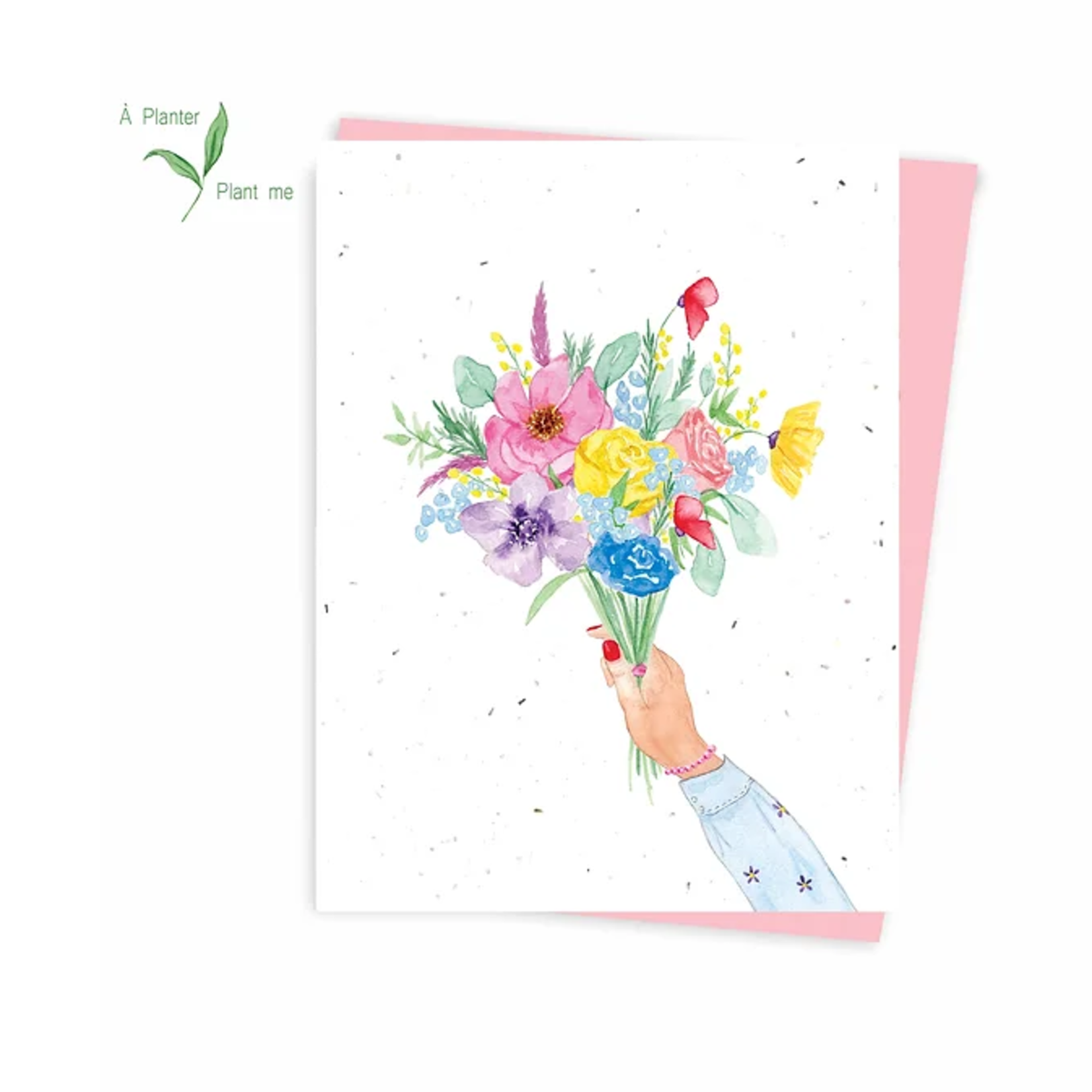 Greeting card - Bouquet pour toi (ensemencée)