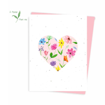 Carte - Coeur (ensemencée)