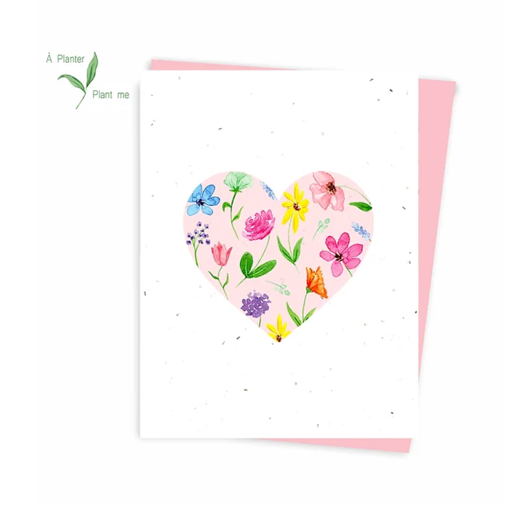 Greeting card - Coeur (ensemencée)