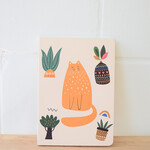 Ruled notebook - Orange cat