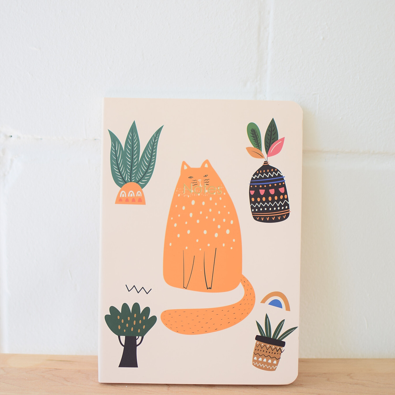 Ruled notebook - Orange cat
