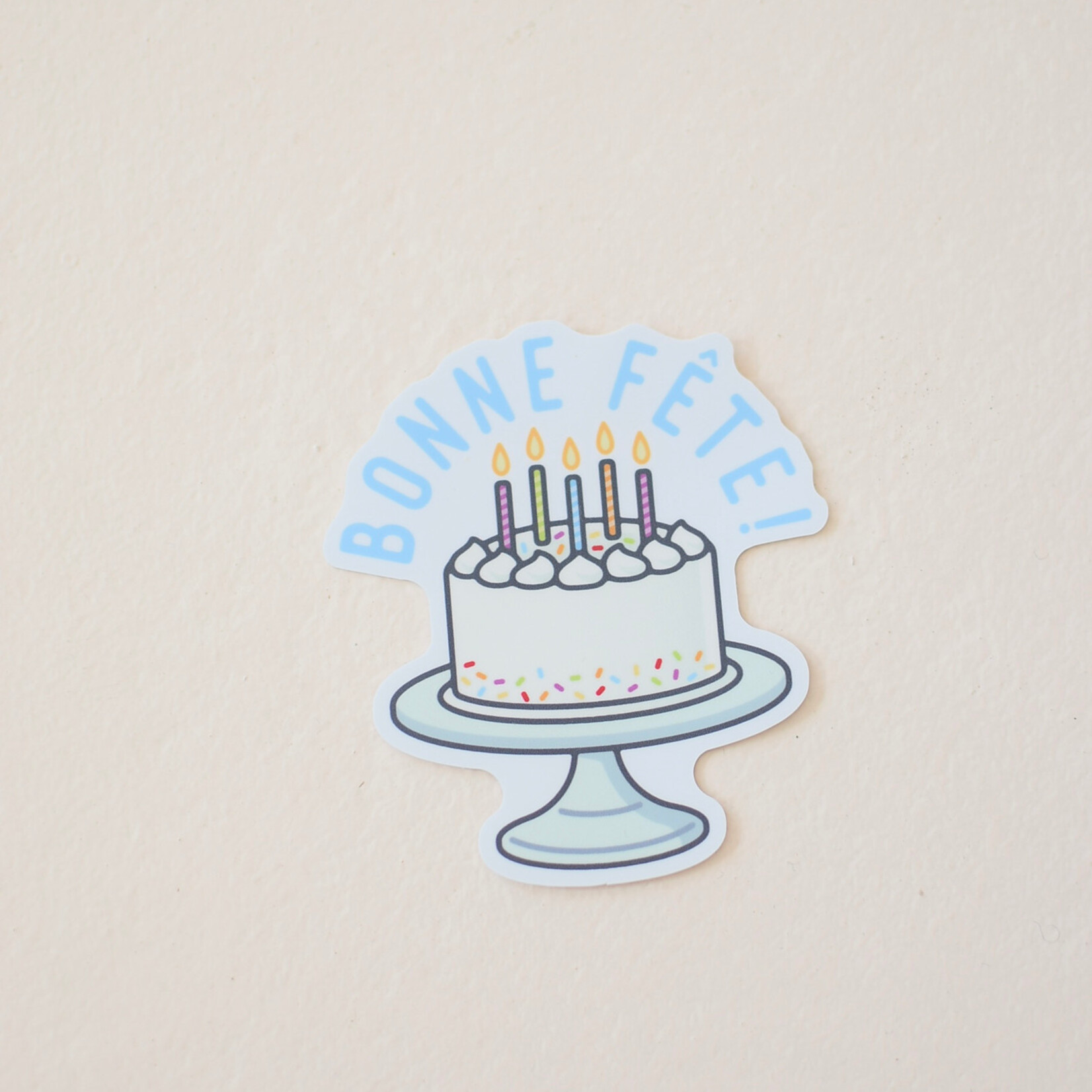 Sticker gâteau "Bonne Fête"