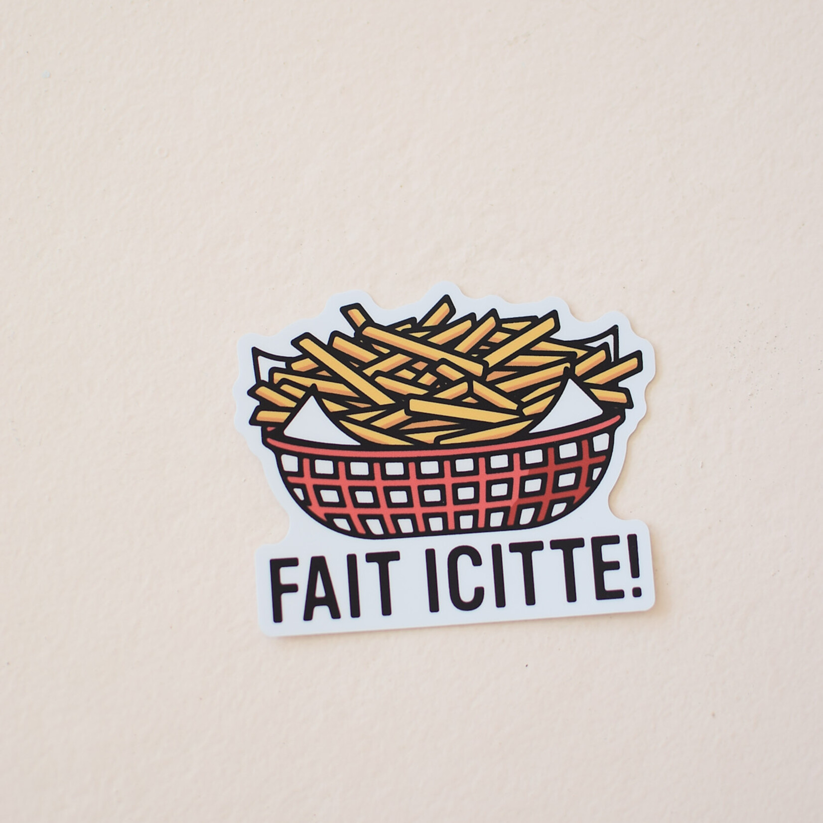 Sticker Powered by fries