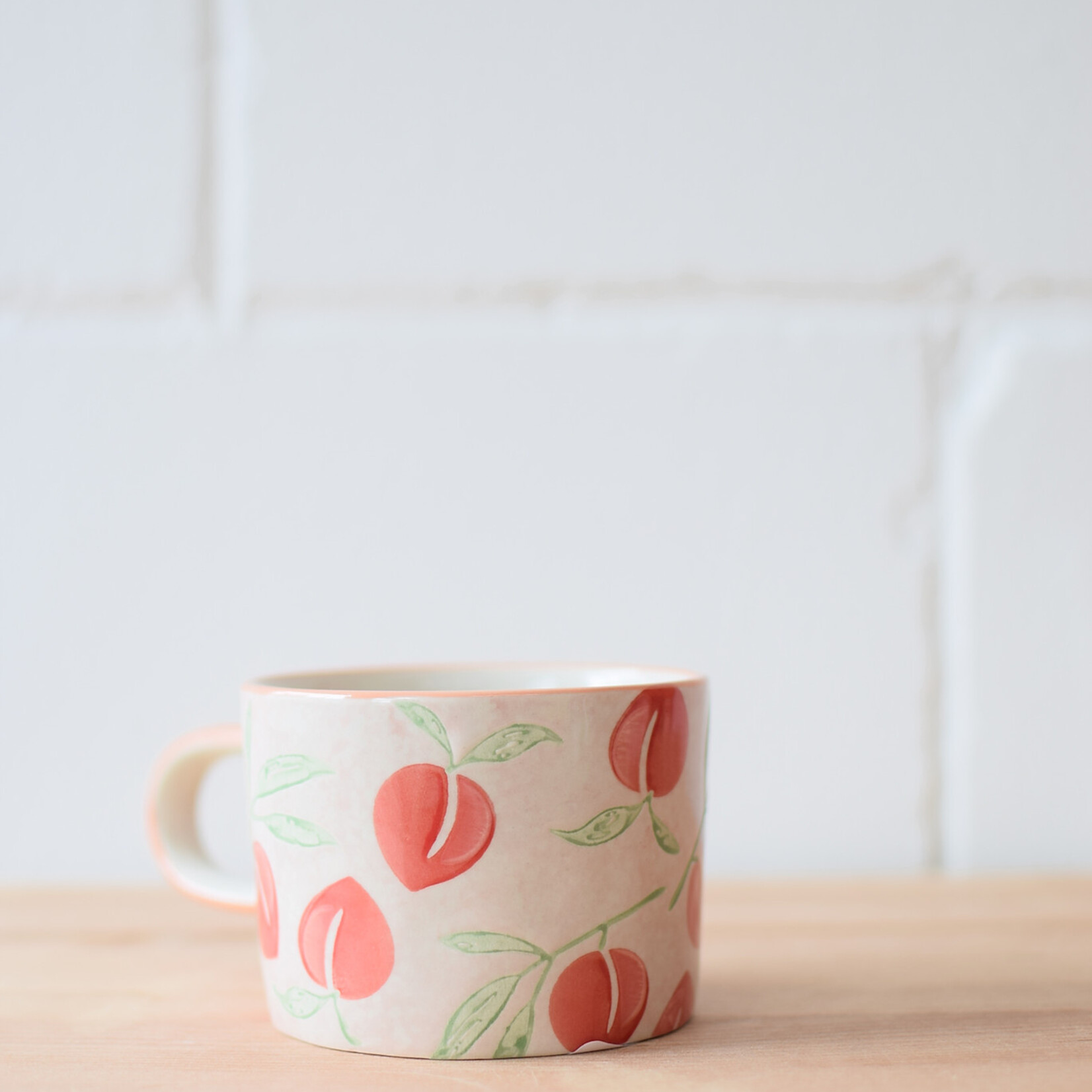 Vintage Garden Peach Mug