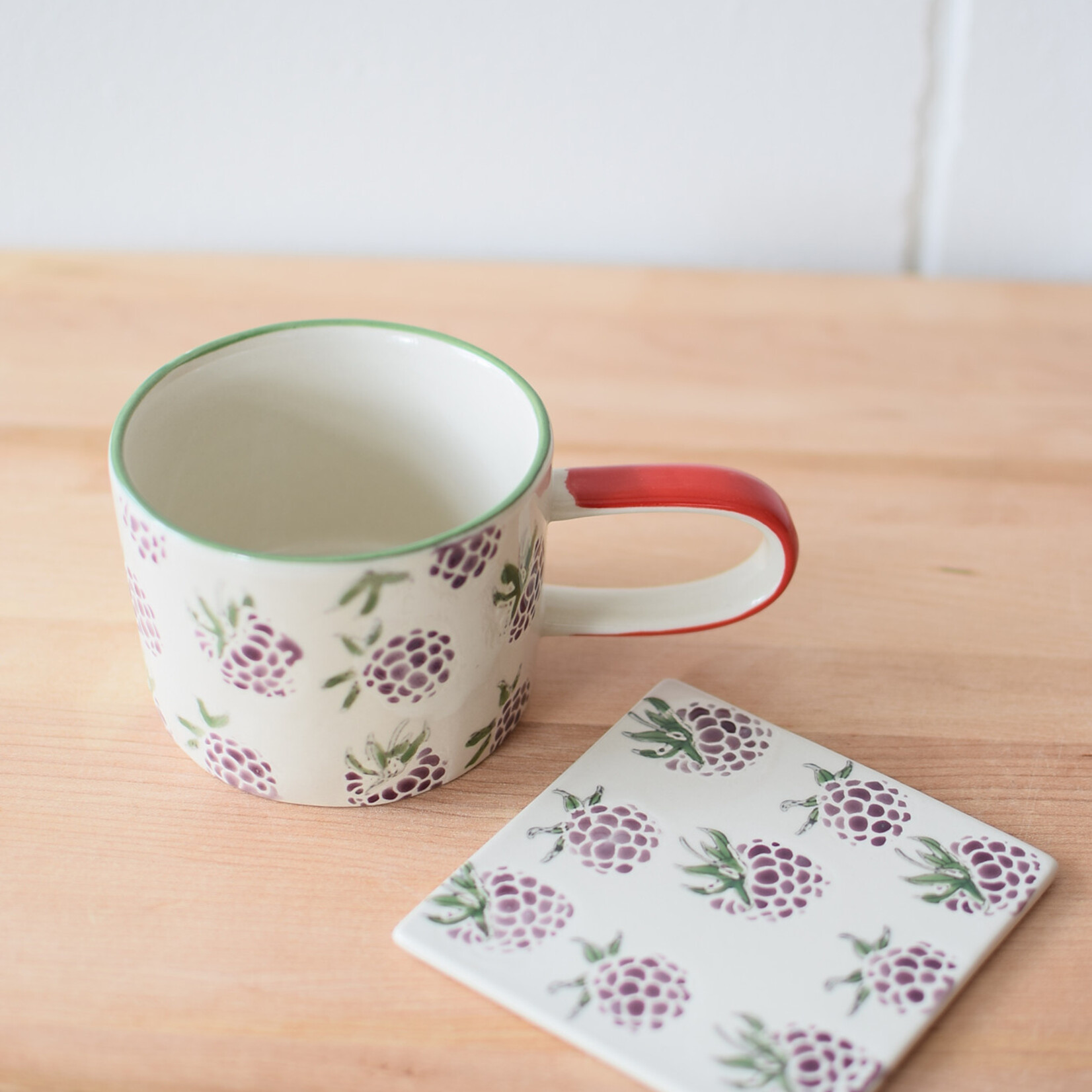 Vintage Garden Blackberry Coaster
