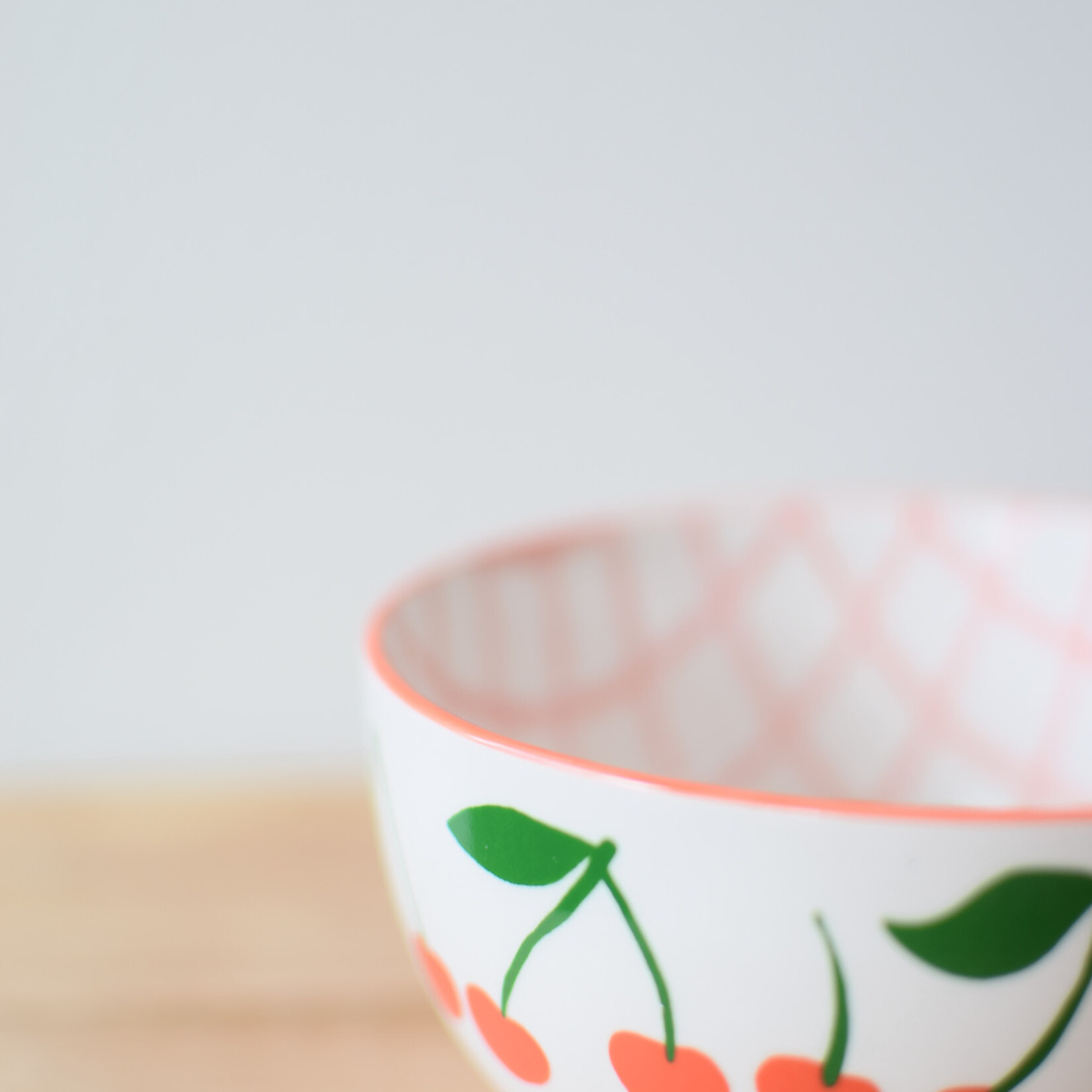 Cherry checkered bowl