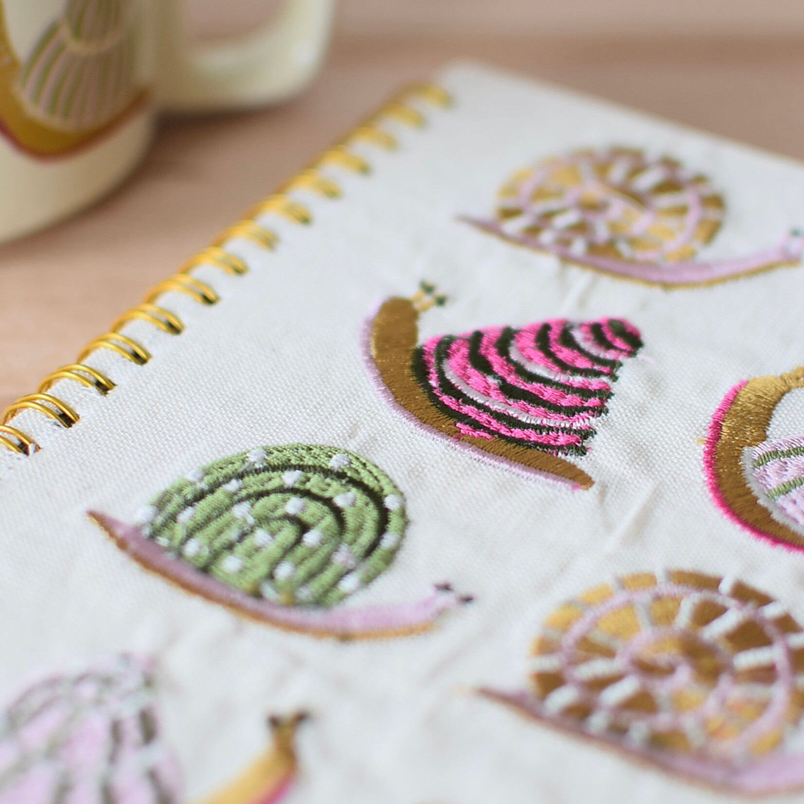 Gardenland embroidered notebook
