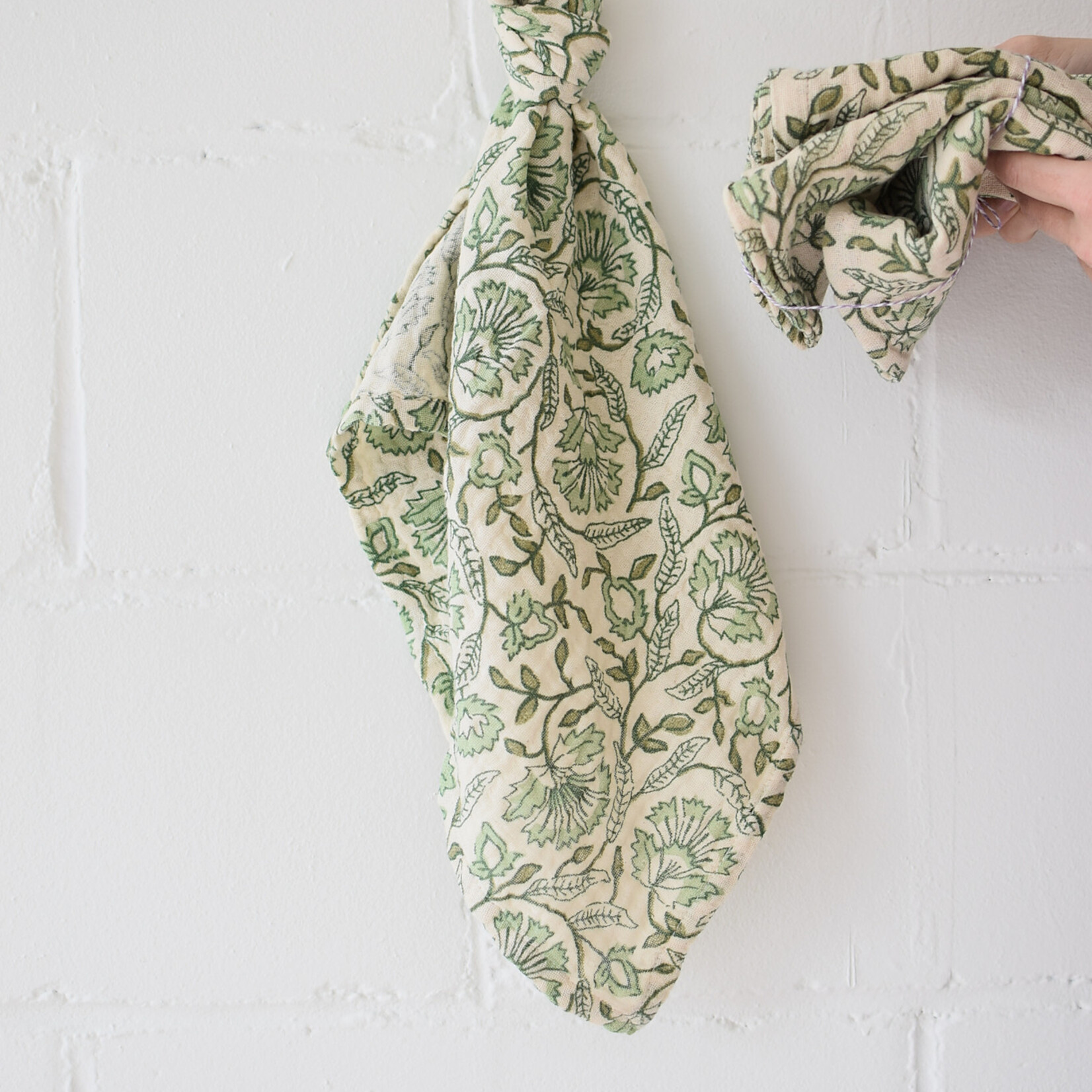 Serviette de table x4 - Green Foral