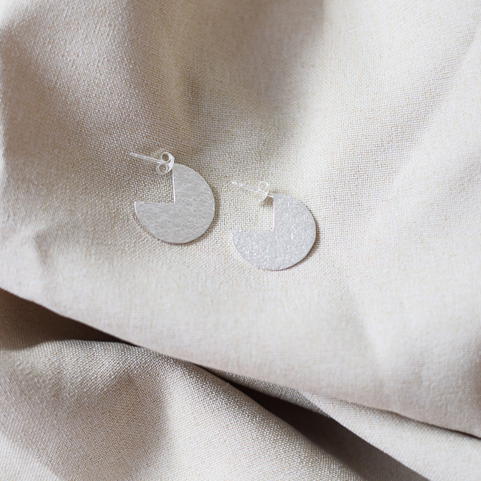 Boucles d'oreilles cercle ouvert argent