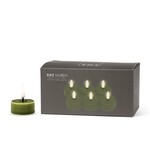 Lot de 6 bougies chauffe plat LED - Vert