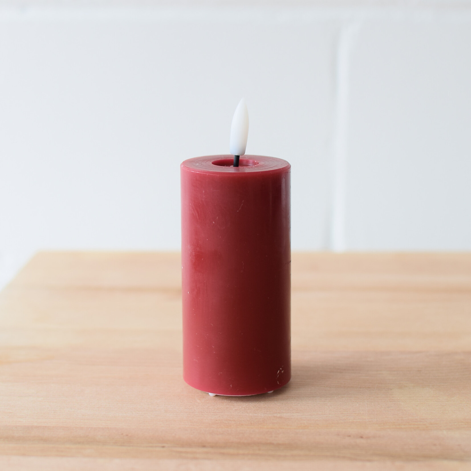 2x4” red LED pillar candle