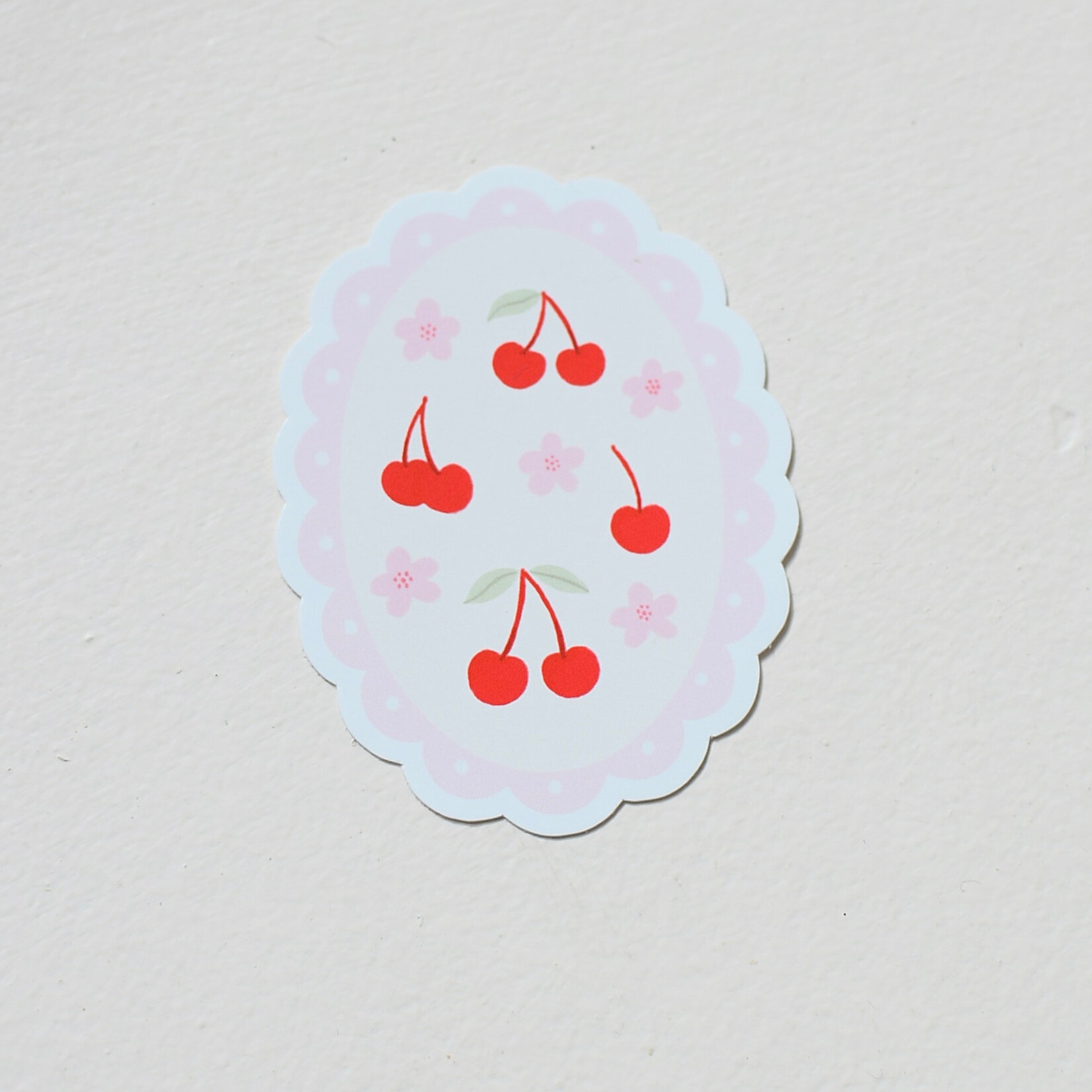 Sticker - Vintage cherry seal