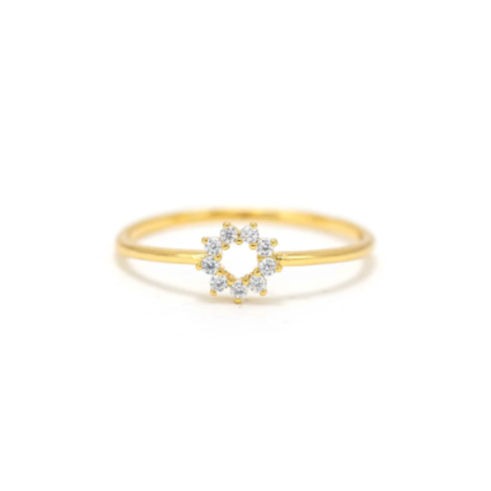 Bague Halo mini or