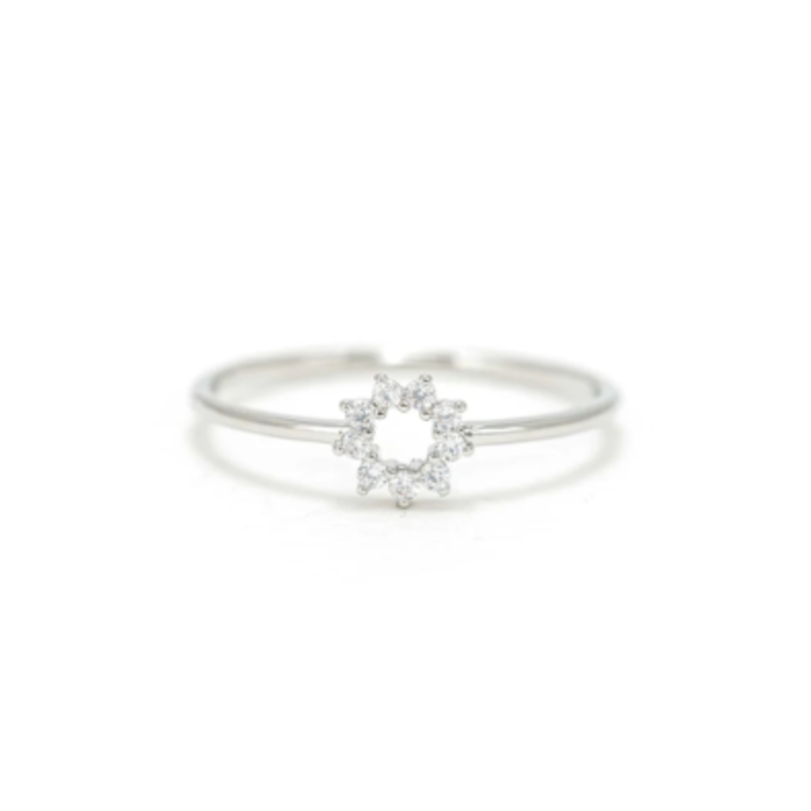 Bague Halo mini argent