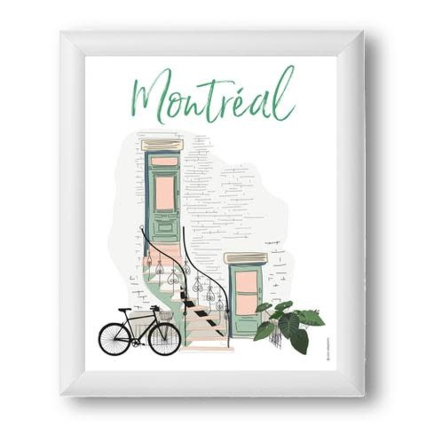 Affiche - Montréal Escalier