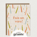 Maxi card - Fais un Voeu