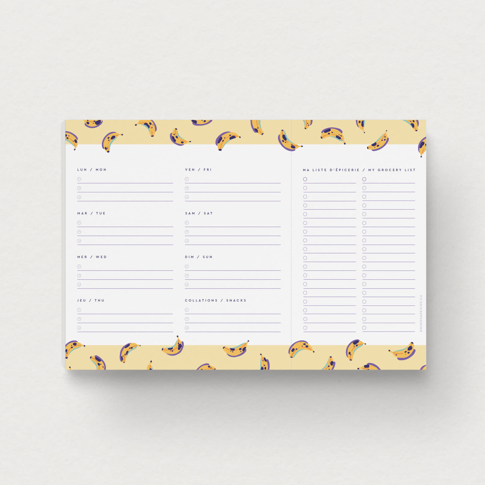 Planificateur de repas  - Banana