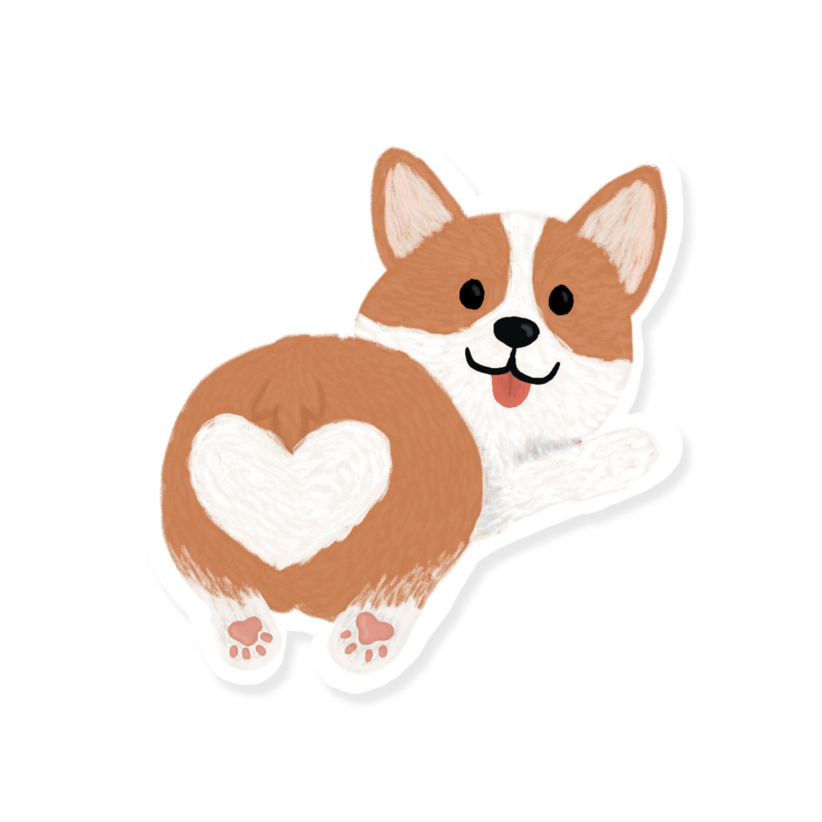 Sticker Corgi Butt