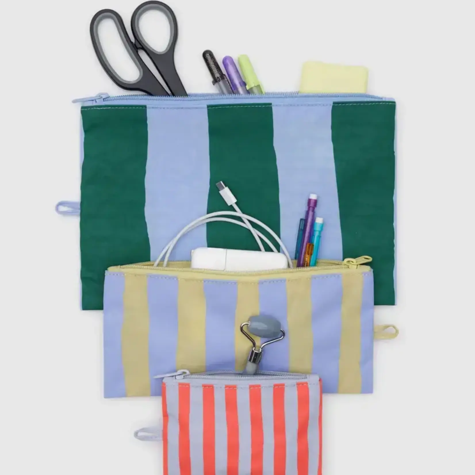 Flat pouch - Painted Stripe