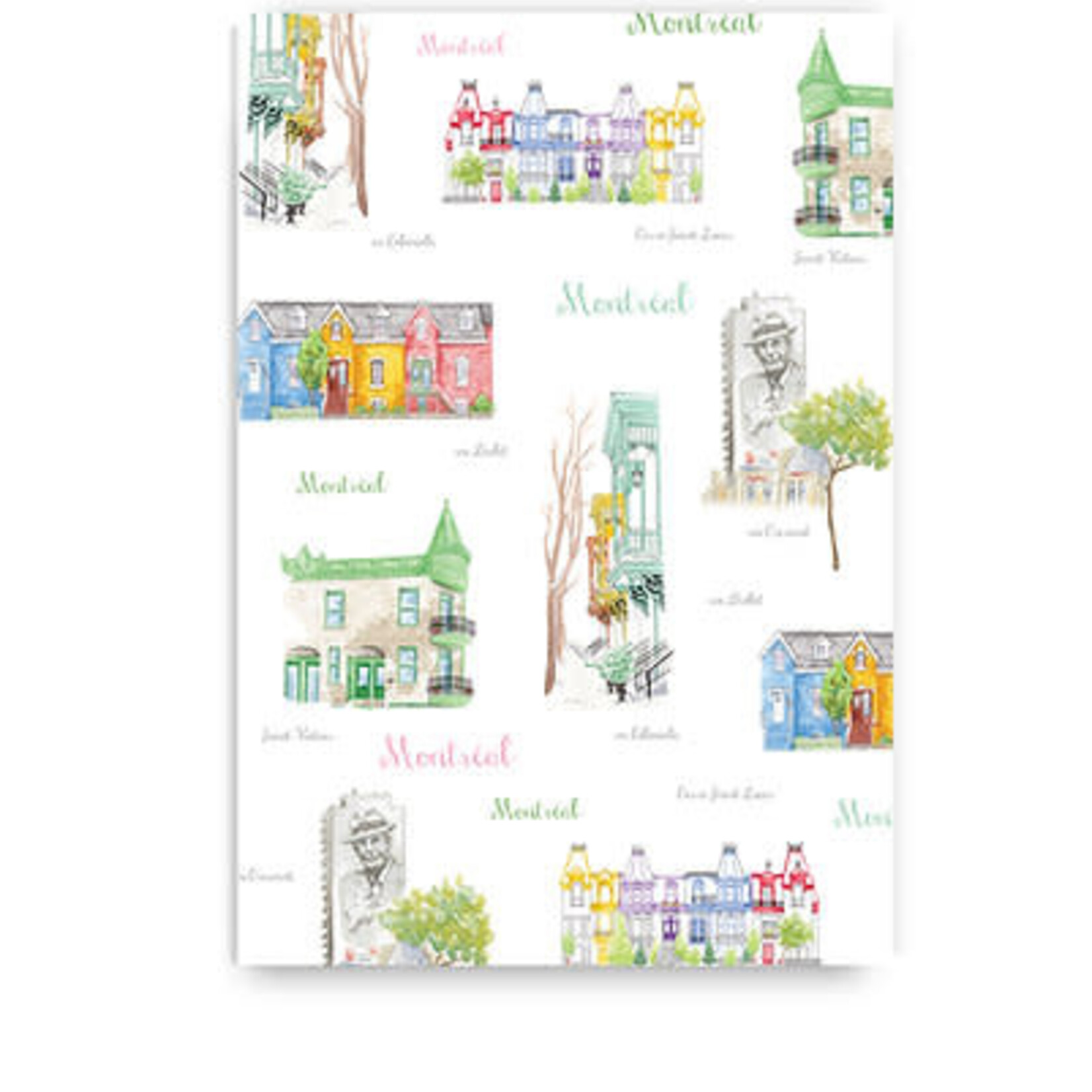 Cahier de notes ligné - Façades de Montréal