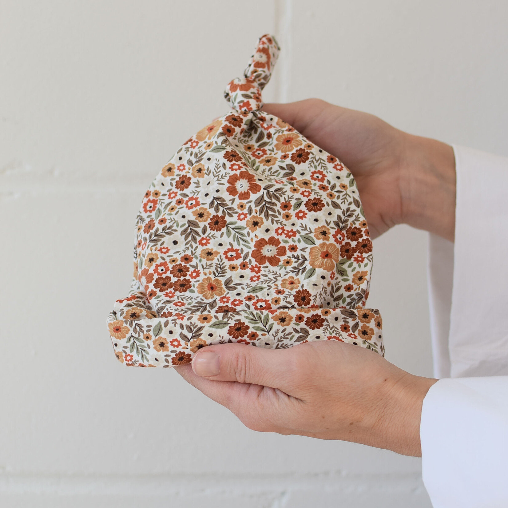 Liberty red newborn bonnet