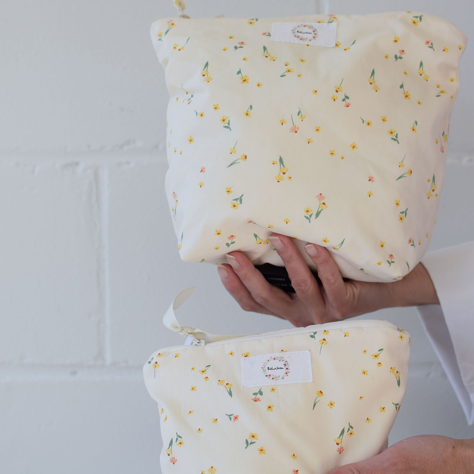 Yellow flowers pouch