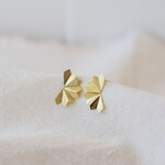 Earings Ruffle gold-plated