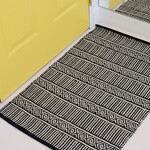 Tapis coton Geo Noir