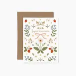 Card - Elegant "Joyeux anniversaire"