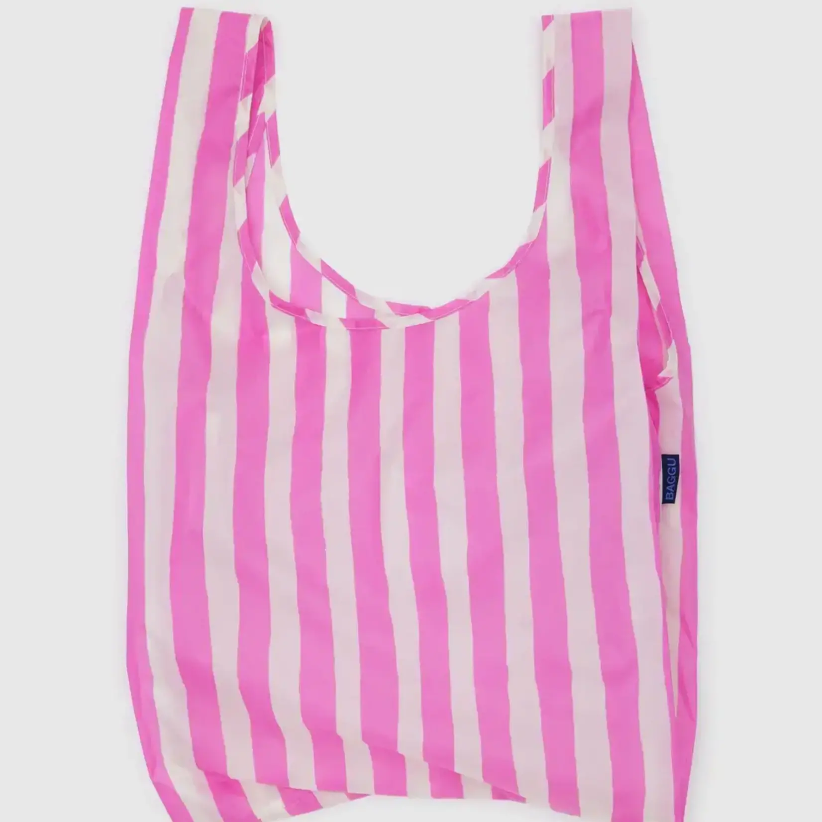 Standard Baggu Bag - Pink Painted Stripe