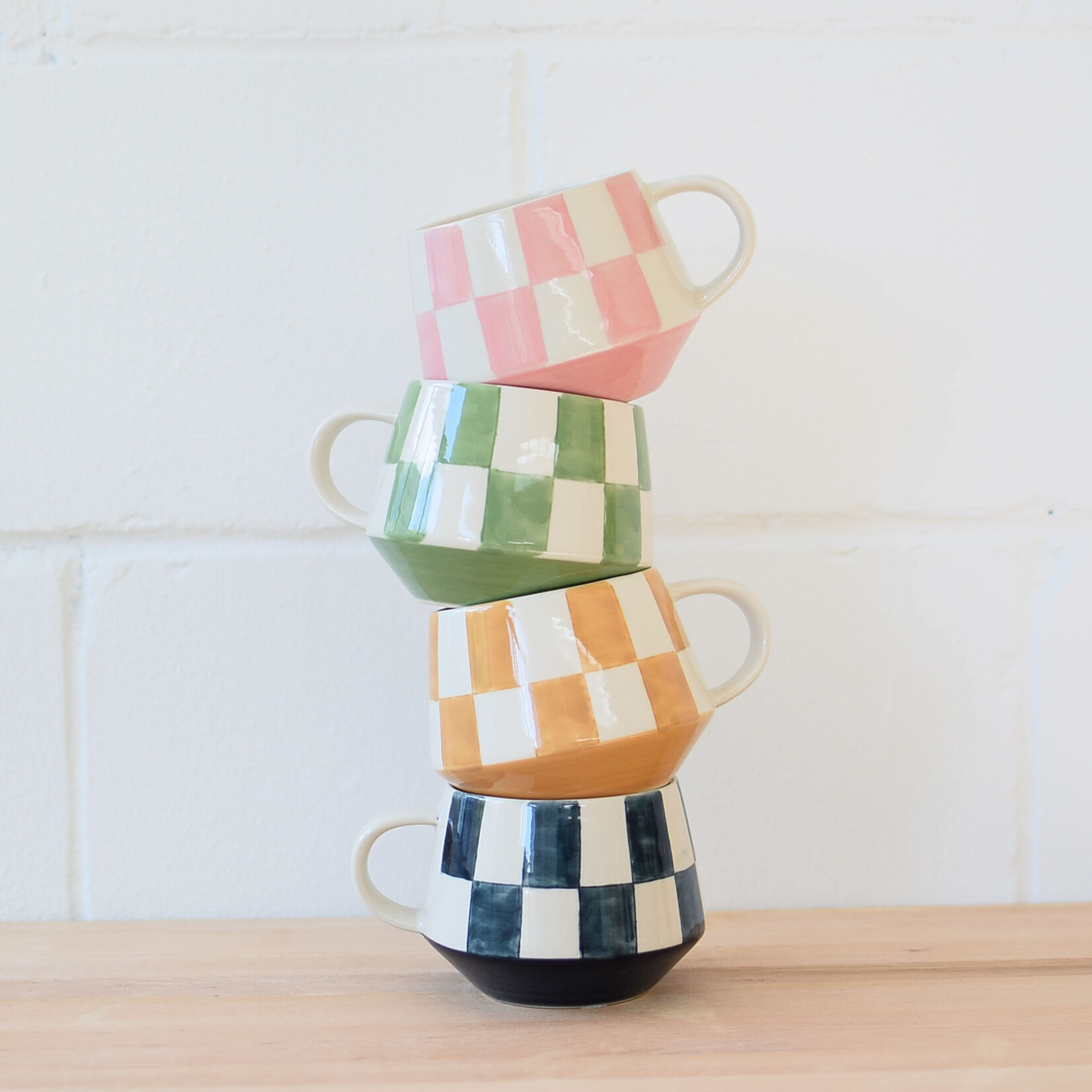 Tasse Damier (plusieurs couleurs)
