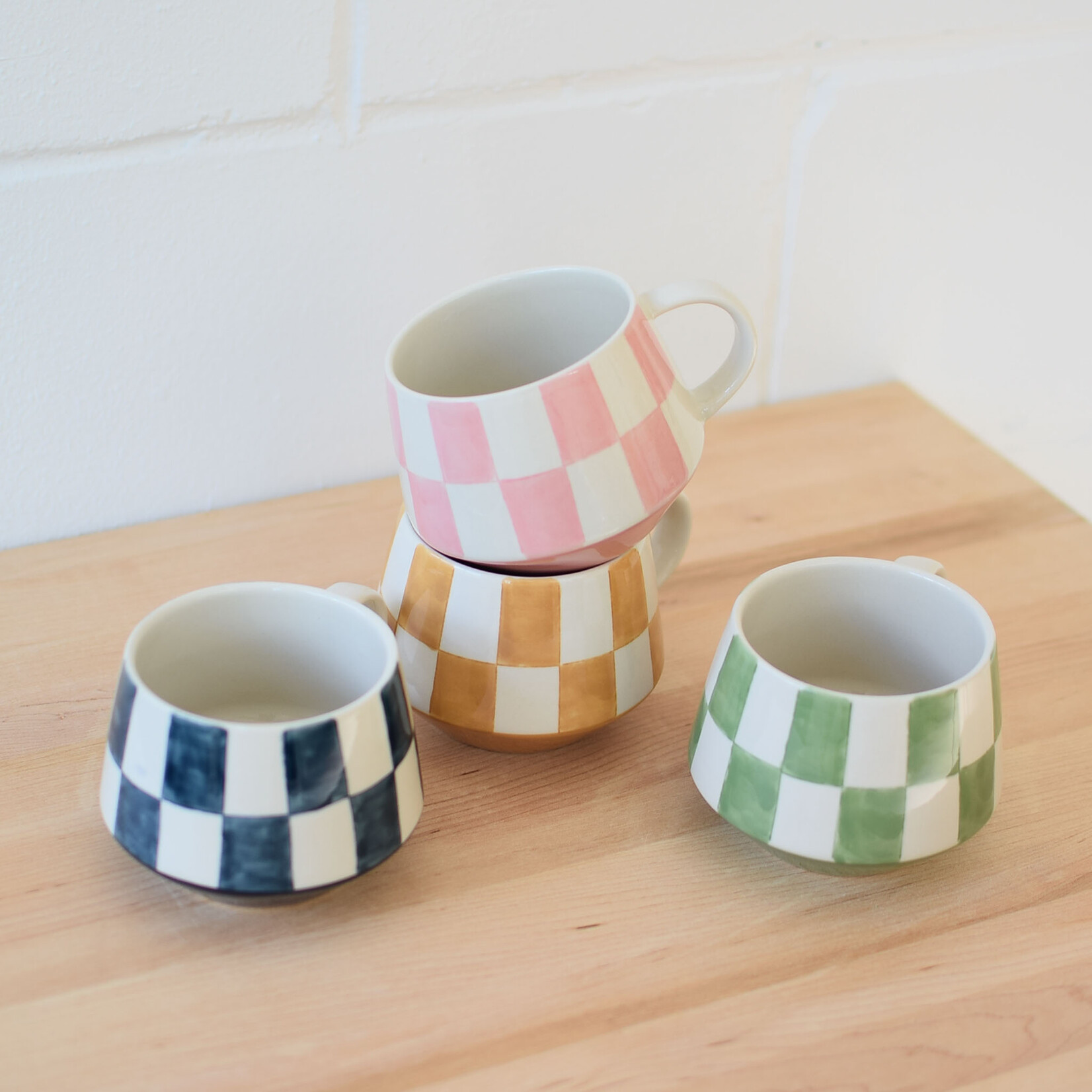 Tasse Damier (plusieurs couleurs)