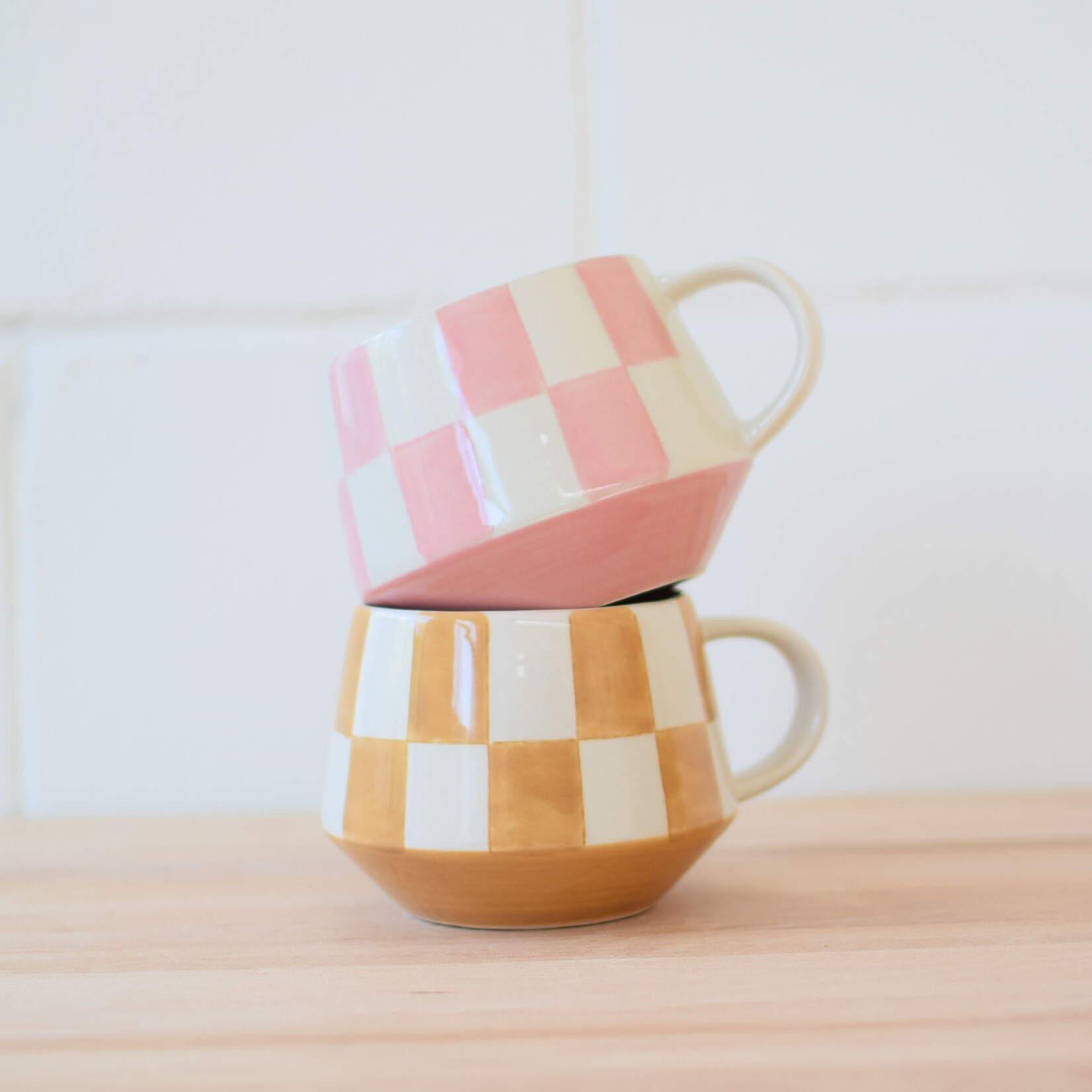 Tasse Damier (plusieurs couleurs)