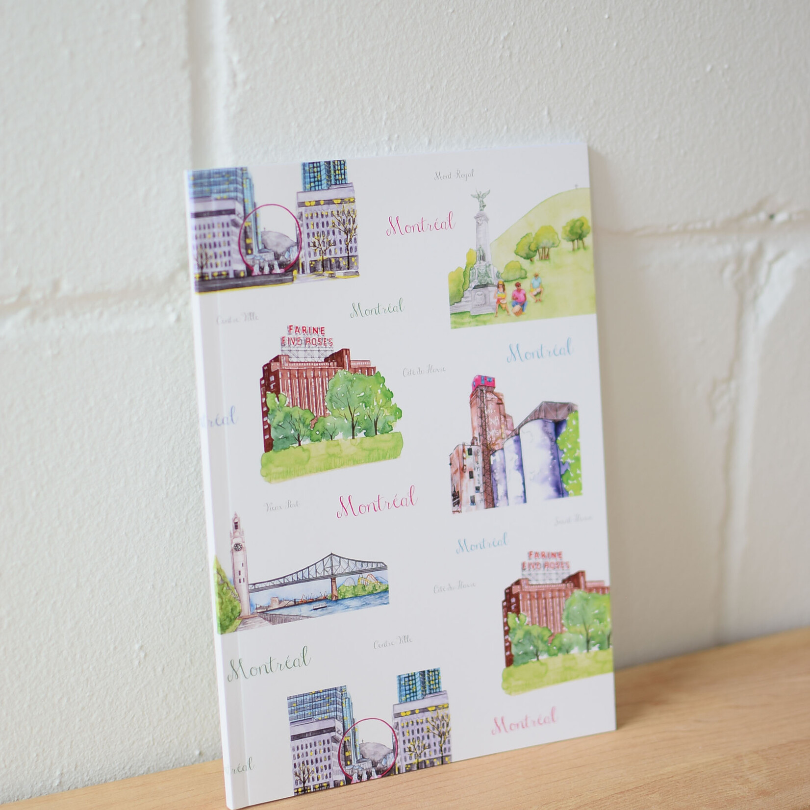 Cahier de notes ligné - Attractions de Montréal