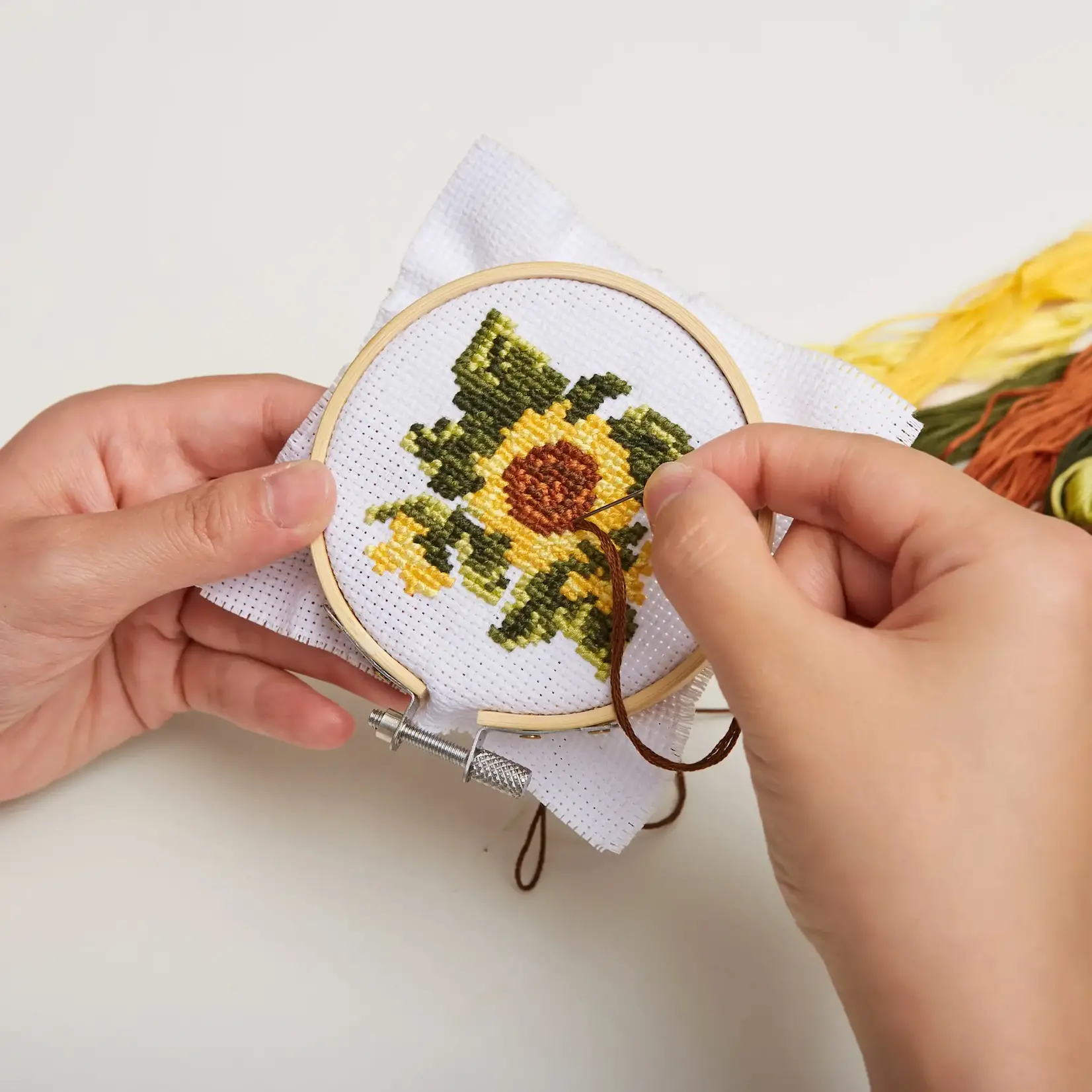 Mini kit broderie - Tournesol
