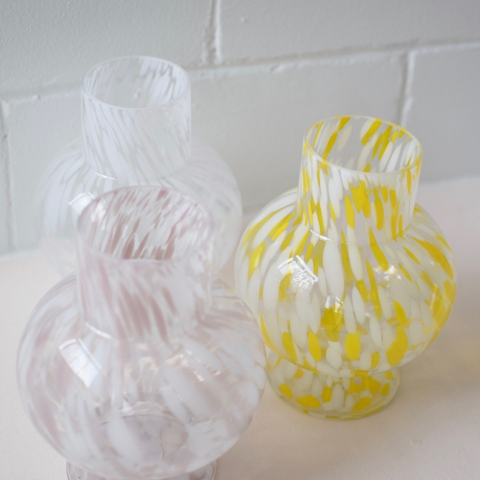 Vase Boule moucheté Rose