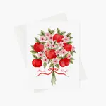 Carte - Merci prof bouquet de pommes