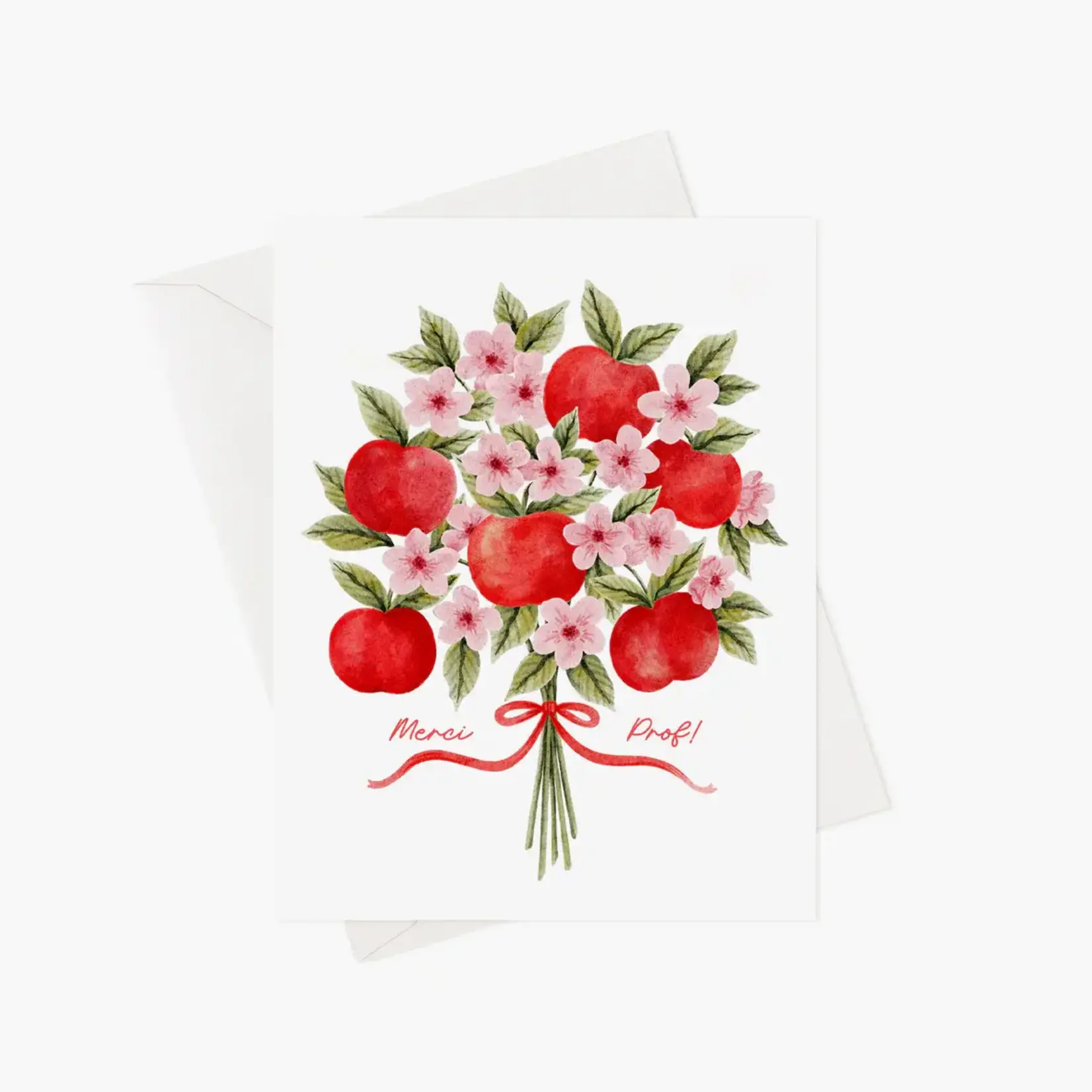 Greeting card - Thank you teacher bouquet of apples