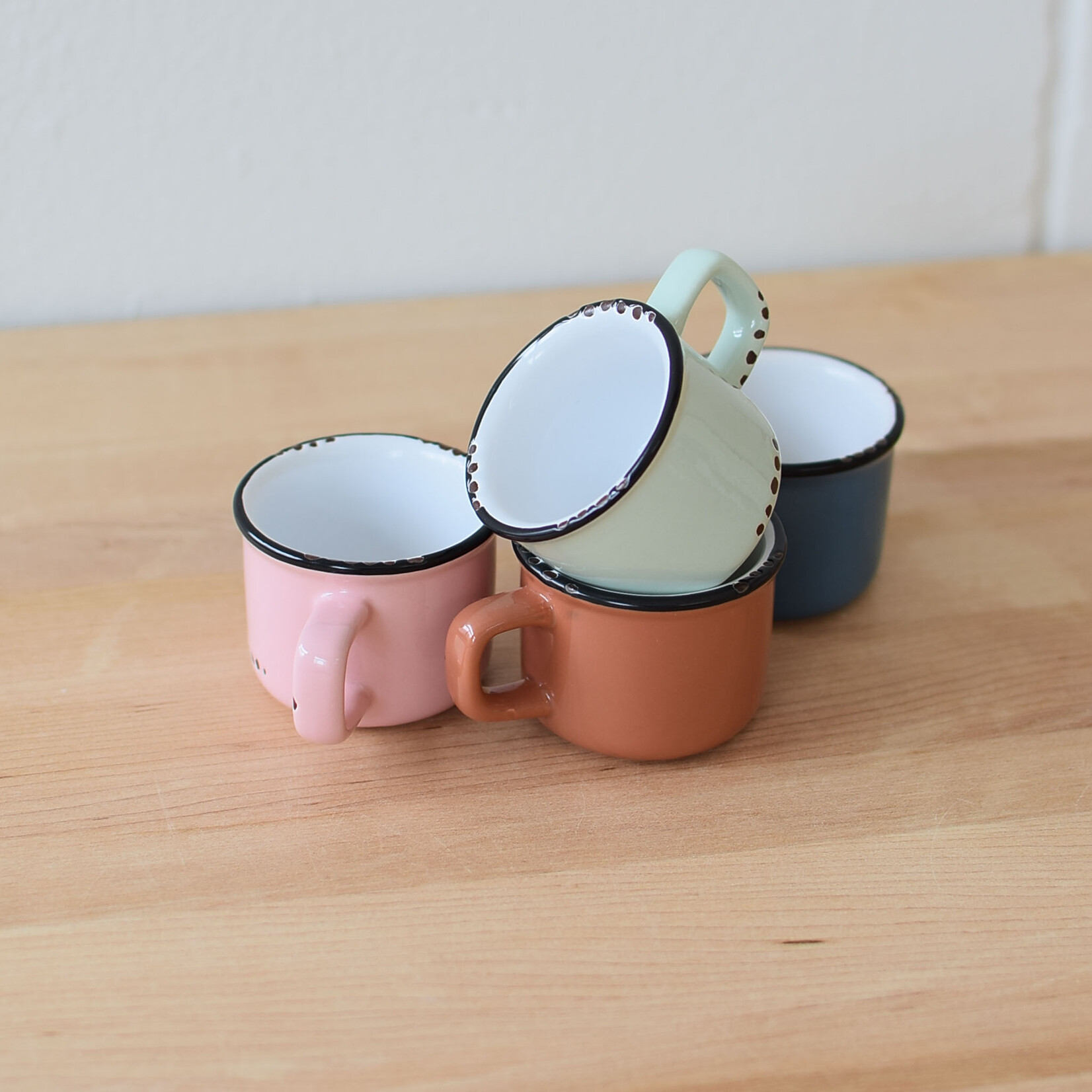 Tasse espresso style émaillée