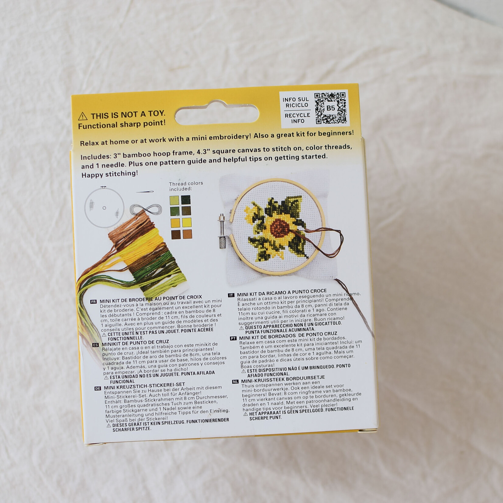Mini kit broderie - Tournesol