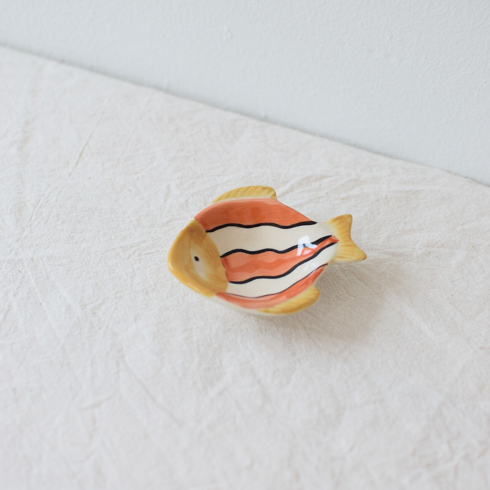 Petite pincée poisson orange et blanc