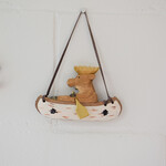 Ornament - Moose in a canoe