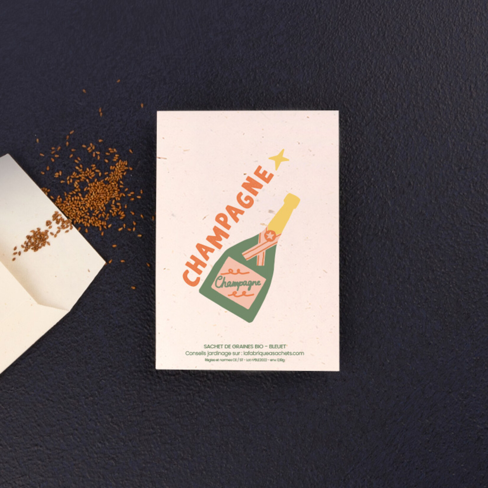 Seed packet - Champagne (Blueberries seed)