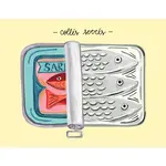 Card - Sardines collés serrées