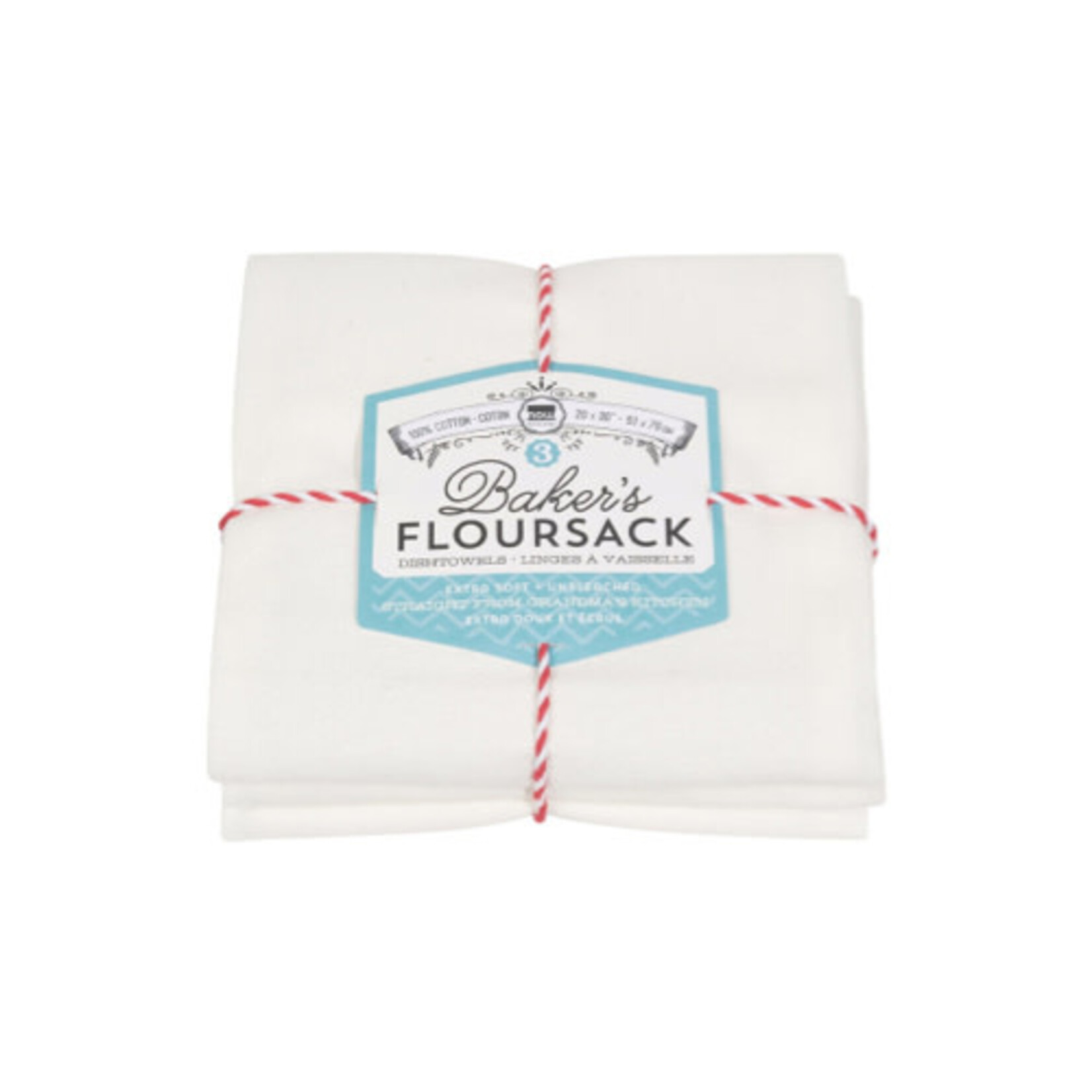 Trio of dishcloths - Unbleached White