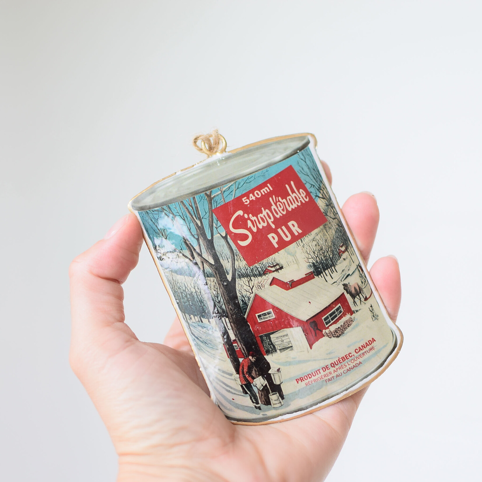 Ornament - Maple syrup metal cane