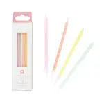 Boîte de 16 bougies d'anniversaire Pastel Arc-en-ciel