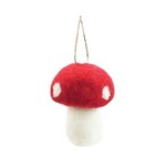 Red mushroom ornament